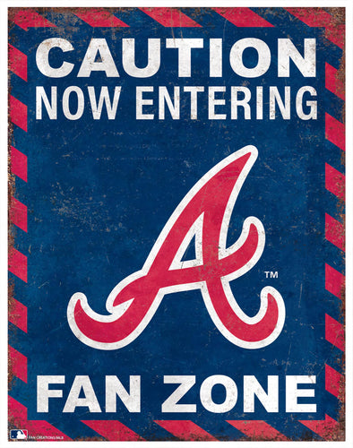 Wholesale MLB2153-MLB Fan Zone Sign / M2153-Atlanta Braves