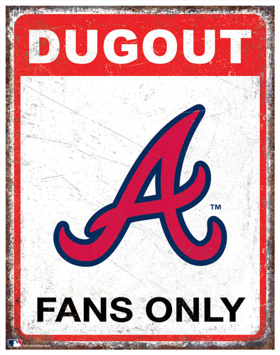 Wholesale MLB2155-Dugout Metal Sign / M2155-Atlanta Braves
