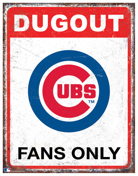 Wholesale MLB2155-Dugout Metal Sign / M2155-Chicago Cubs