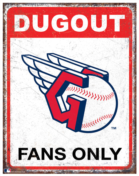 Wholesale MLB2155-Dugout Metal Sign / M2155-Cleveland Gaurdians