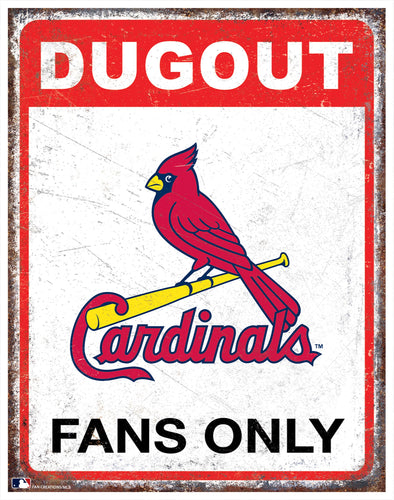 Wholesale MLB2155-Dugout Metal Sign / M2155-St. Louis Cardinals