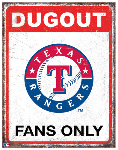 Wholesale MLB2155-Dugout Metal Sign / M2155-Texas Rangers