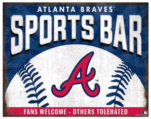 Wholesale MLB2165-Sports Bar Metal Sign / M2165-Atlanta Braves