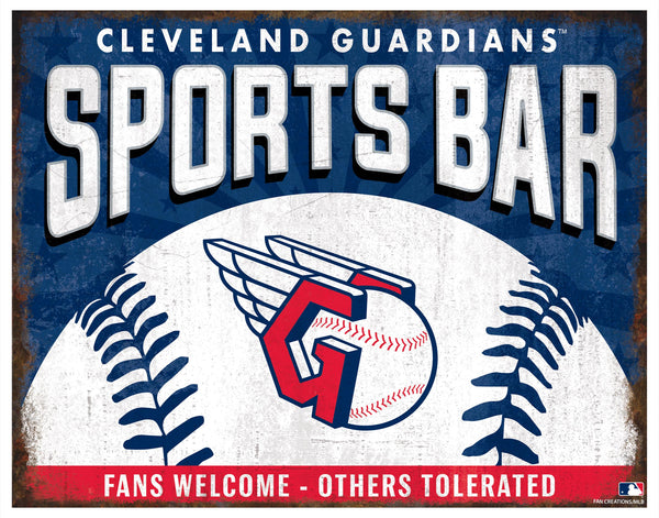 Wholesale MLB2165-Sports Bar Metal Sign / M2165-Cleveland Gaurdians