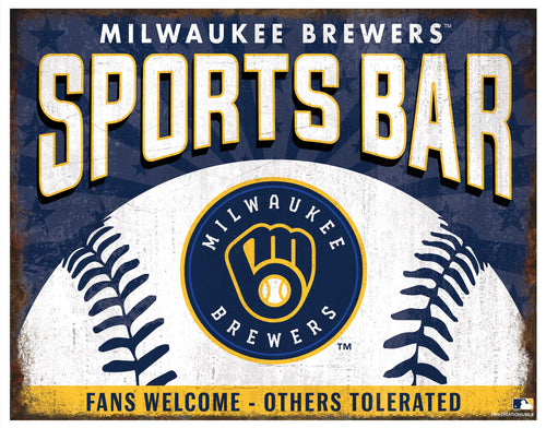 Wholesale MLB2165-Sports Bar Metal Sign / M2165-Milwaukee Brewers