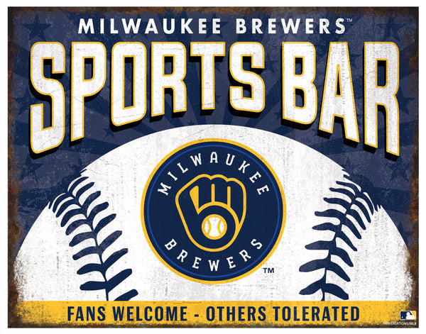 Wholesale MLB2165-Sports Bar Metal Sign / M2165-Milwaukee Brewers