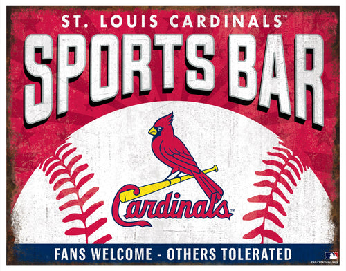 Wholesale MLB2165-Sports Bar Metal Sign / M2165-St. Louis Cardinals