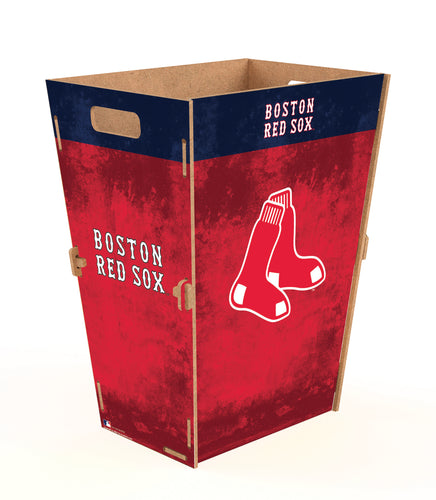 Wholesale MLB2173-Waste Can Flat Pack Large / M2173L-Boston Red Sox