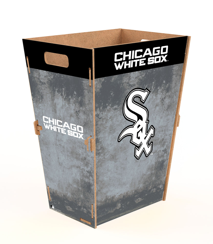 Wholesale MLB2173-Waste Can Flat Pack Large / M2173L-Chicago White Sox