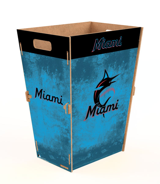 Wholesale MLB2173-Waste Can Flat Pack Large / M2173L-Miami Marlins