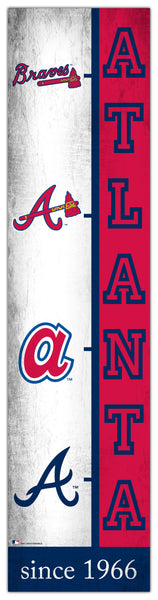 Wholesale MLB2210-Team Logo Progression 6x24 / M2210-Atlanta Braves