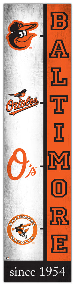 Wholesale MLB2210-Team Logo Progression 6x24 / M2210-Baltimore Orioles