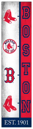 Wholesale MLB2210-Team Logo Progression 6x24 / M2210-Boston Red Sox