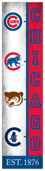 Wholesale MLB2210-Team Logo Progression 6x24 / M2210-Chicago Cubs