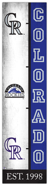 Wholesale MLB2210-Team Logo Progression 6x24 / M2210-Colorado Rockies