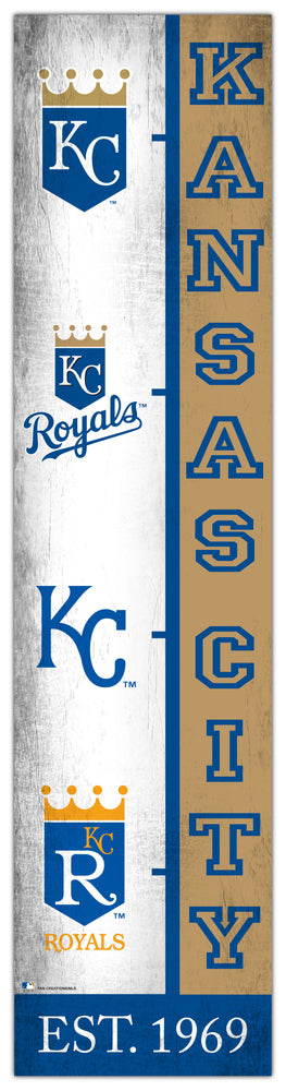 Wholesale MLB2210-Team Logo Progression 6x24 / M2210-Kansas City Royals