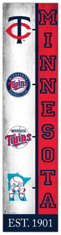 Wholesale MLB2210-Team Logo Progression 6x24 / M2210-Minnesota Twins