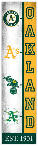 Wholesale MLB2210-Team Logo Progression 6x24 / M2210-Oakland Athletics