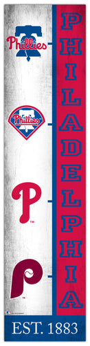 Wholesale MLB2210-Team Logo Progression 6x24 / M2210-Philadelphia Phillies