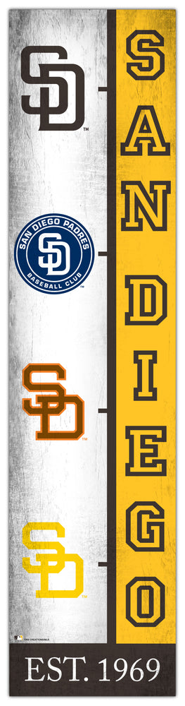 Wholesale MLB2210-Team Logo Progression 6x24 / M2210-San Diego Padres