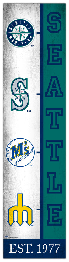 Wholesale MLB2210-Team Logo Progression 6x24 / M2210-Seattle Mariners