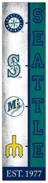 Wholesale MLB2210-Team Logo Progression 6x24 / M2210-Seattle Mariners