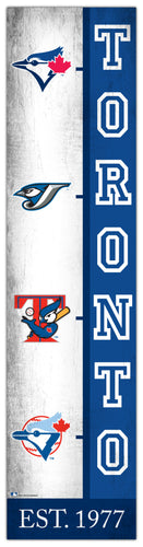 Wholesale MLB2210-Team Logo Progression 6x24 / M2210-Toronto Blue Jays