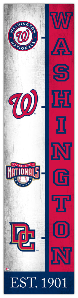 Wholesale MLB2210-Team Logo Progression 6x24 / M2210-Washington Nationals