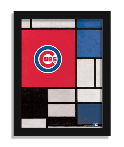 Wholesale MLB2212-Team Composition Fine Art 12x16 / M2212-Chicago Cubs