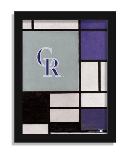 Wholesale MLB2212-Team Composition Fine Art 12x16 / M2212-Colorado Rockies