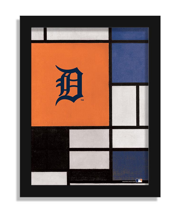 Wholesale MLB2212-Team Composition Fine Art 12x16 / M2212-Detroit Tigers