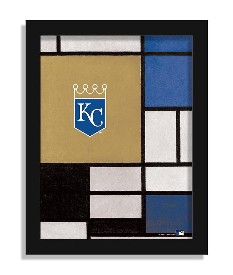 Wholesale MLB2212-Team Composition Fine Art 12x16 / M2212-Kansas City Royals