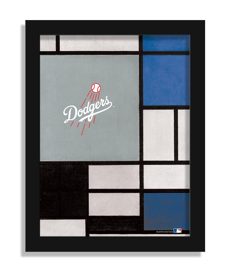 Wholesale MLB2212-Team Composition Fine Art 12x16 / M2212-Los Angeles Dodgers