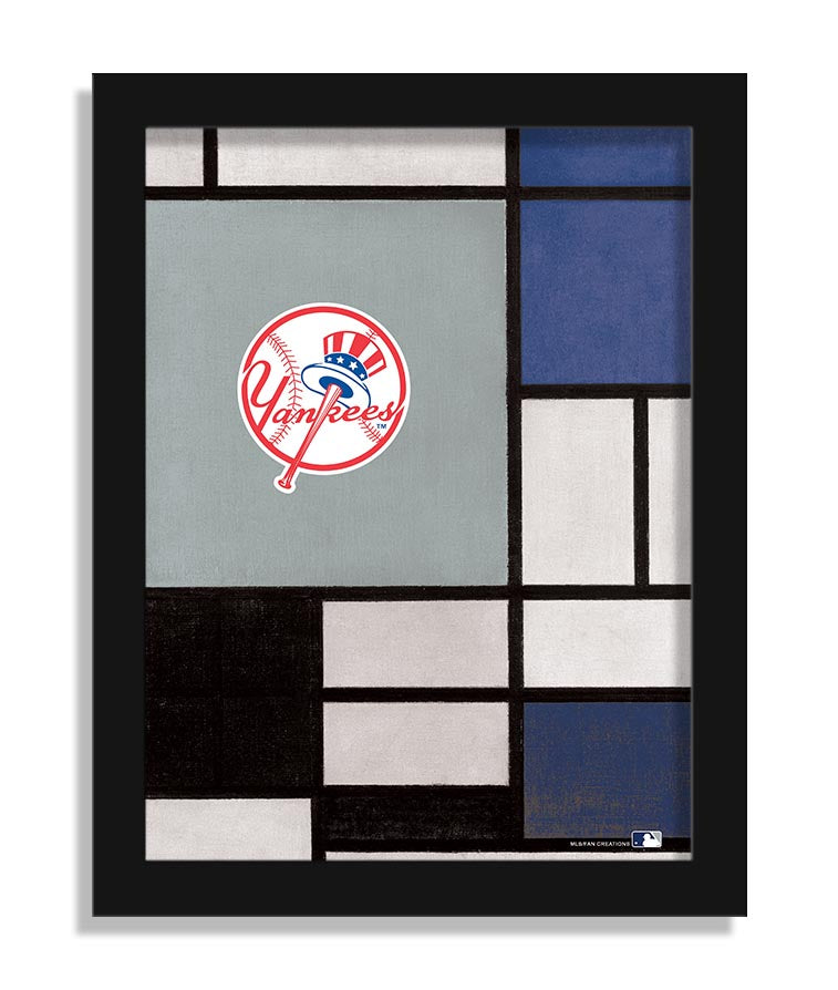 Wholesale MLB2212-Team Composition Fine Art 12x16 / M2212-New York Yankees