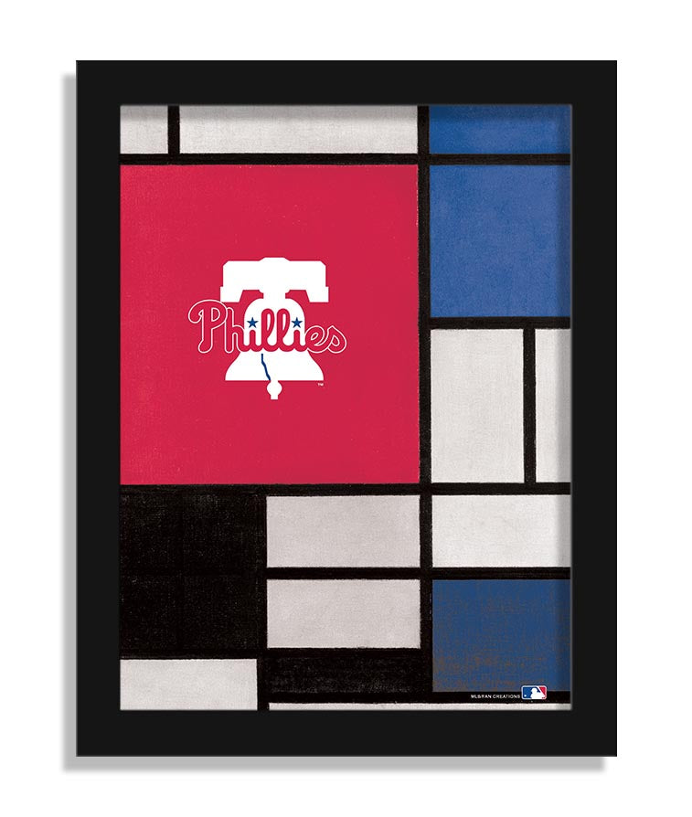 Wholesale MLB2212-Team Composition Fine Art 12x16 / M2212-Philadelphia Phillies