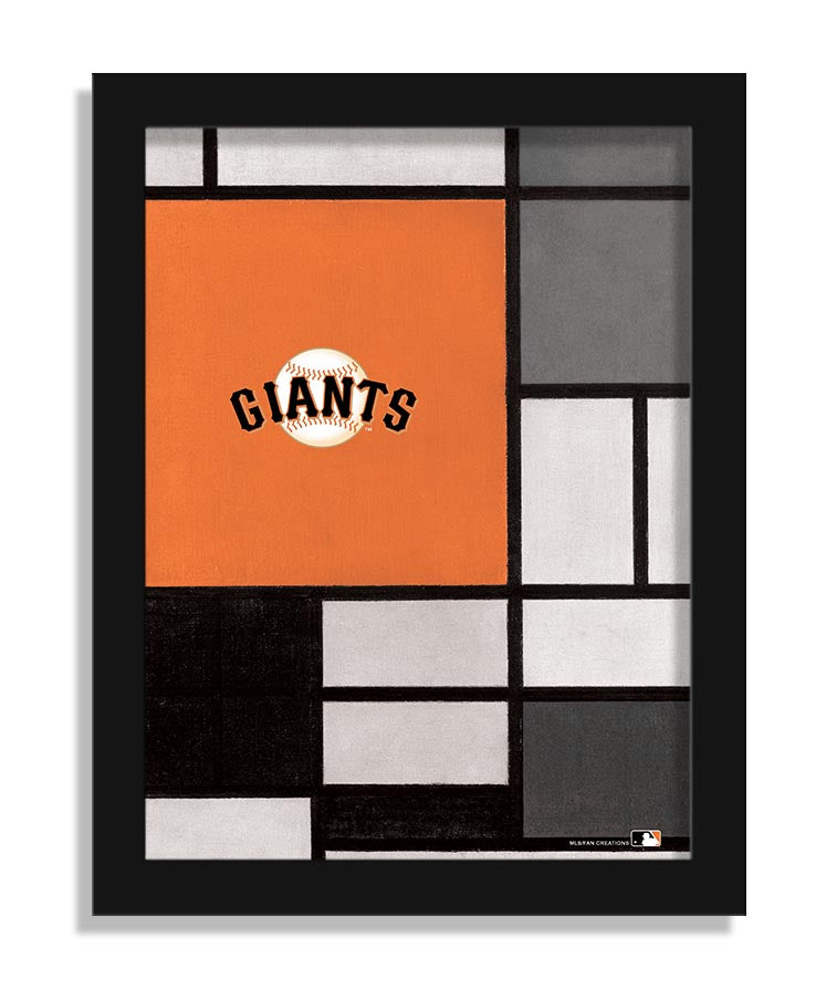 Wholesale MLB2212-Team Composition Fine Art 12x16 / M2212-San Francisco Giants