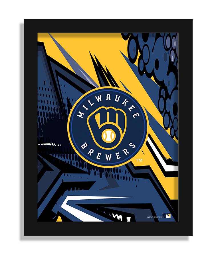 Wholesale MLB2214-Team Comic 12x16 / M2214-Milwaukee Brewers