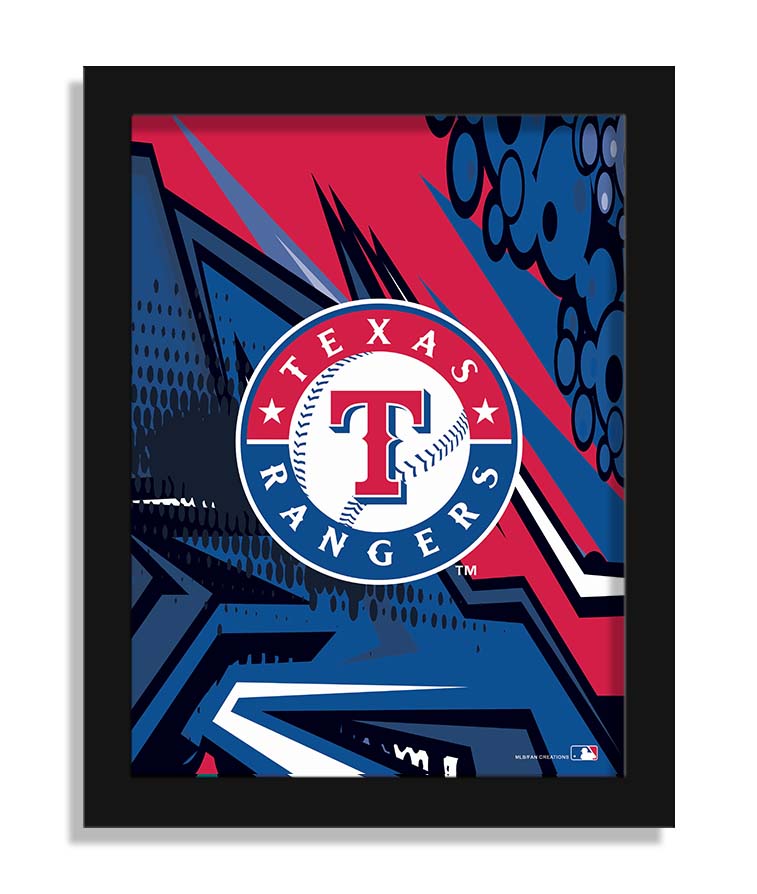 Wholesale MLB2214-Team Comic 12x16 / M2214-Texas Rangers