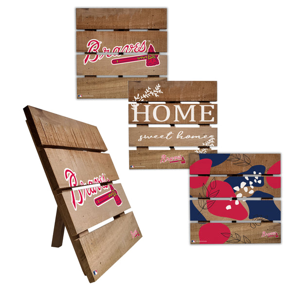 Wholesale MLB2223-Trivet Hot Plate Set of 4 (2221, 2222, 2122x2) / M2221-Atlanta Braves