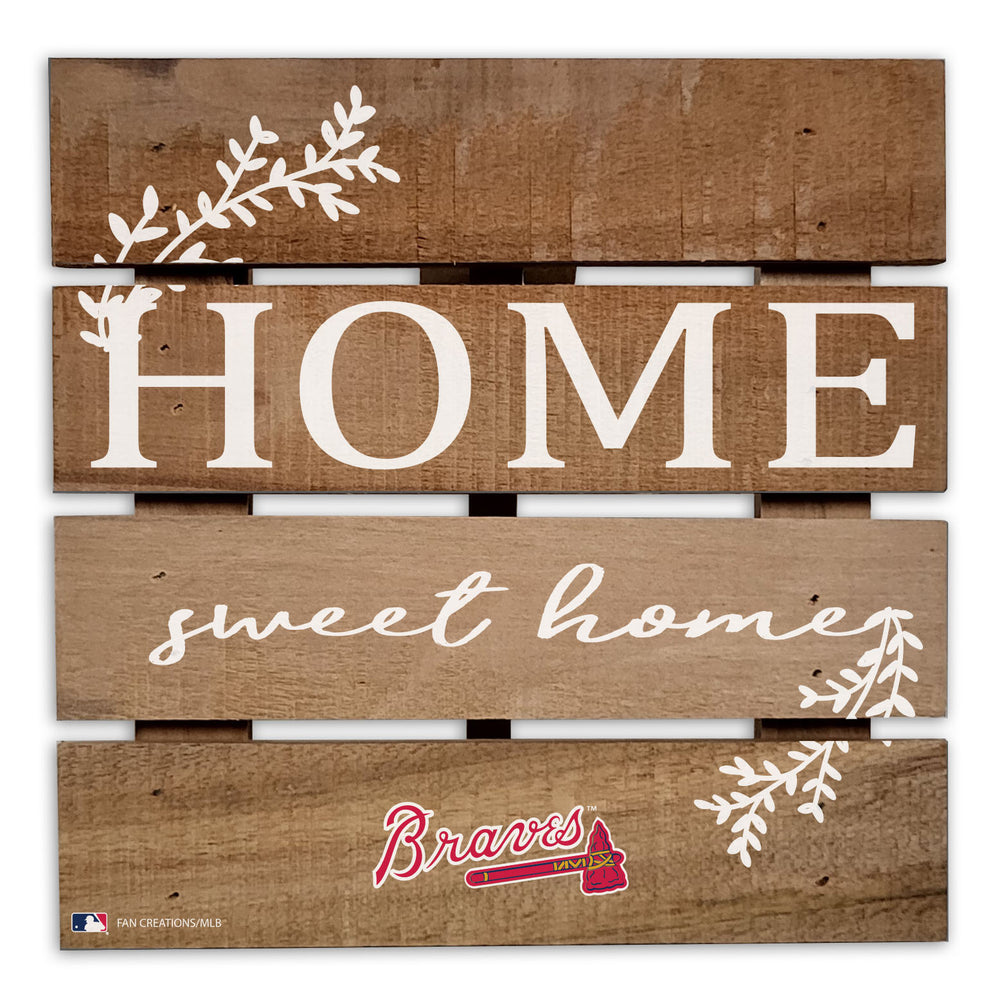 Wholesale MLB2221-Home Sweet Home Trivet Hot Plate / M2221-Atlanta Braves