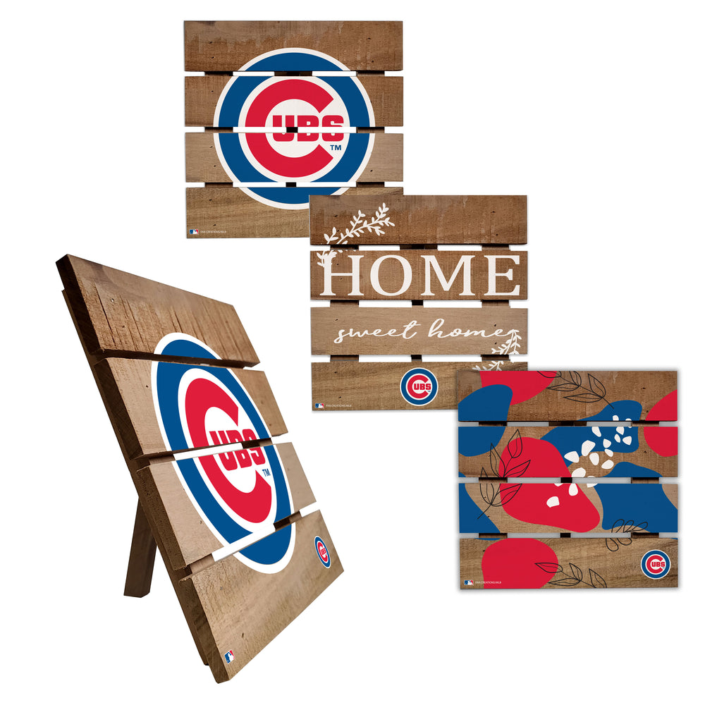 Wholesale MLB2223-Trivet Hot Plate Set of 4 (2221, 2222, 2122x2) / M2221-Chicago Cubs