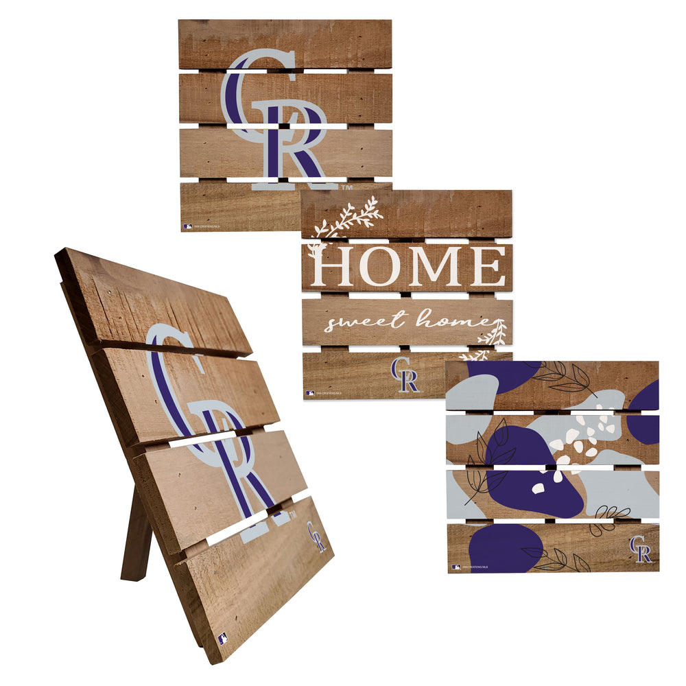 Wholesale MLB2223-Trivet Hot Plate Set of 4 (2221, 2222, 2122x2) / M2221-Colorado Rockies