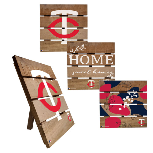 Wholesale MLB2223-Trivet Hot Plate Set of 4 (2221, 2222, 2122x2) / M2221-Minnesota Twins