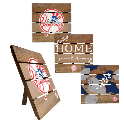 Wholesale MLB2223-Trivet Hot Plate Set of 4 (2221, 2222, 2122x2) / M2221-New York Yankees