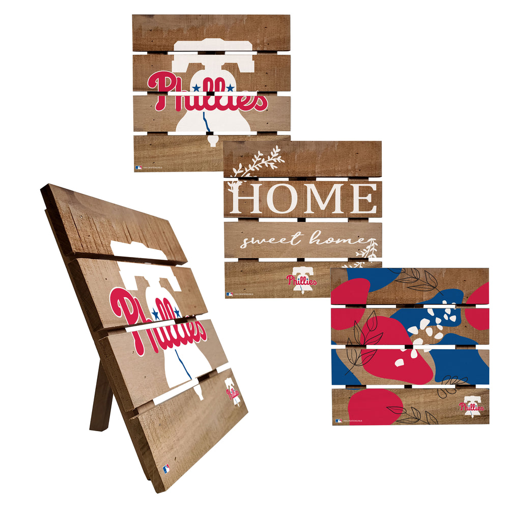 Wholesale MLB2223-Trivet Hot Plate Set of 4 (2221, 2222, 2122x2) / M2221-Philadelphia Phillies