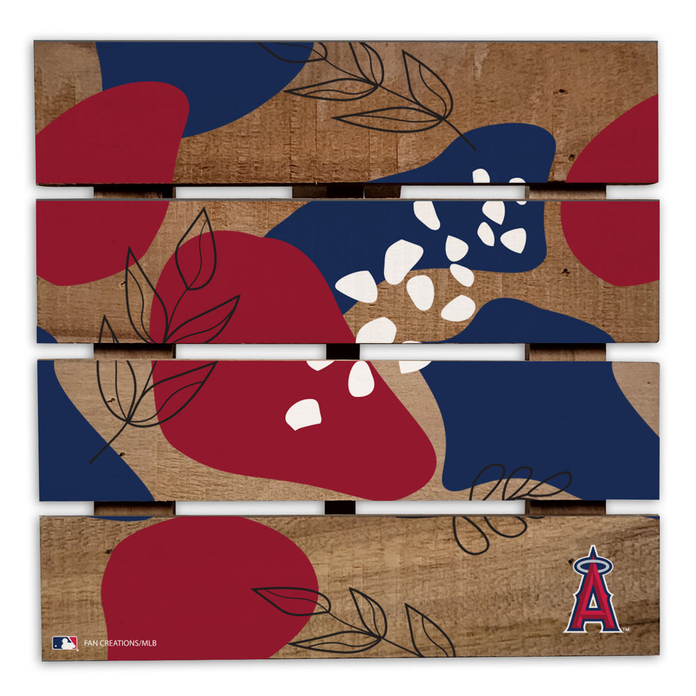 Wholesale MLB2222-Abstract Floral Trivet Hot Plate / M2222-Los Angeles Angels