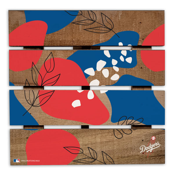 Wholesale MLB2222-Abstract Floral Trivet Hot Plate / M2222-Los Angeles Dodgers