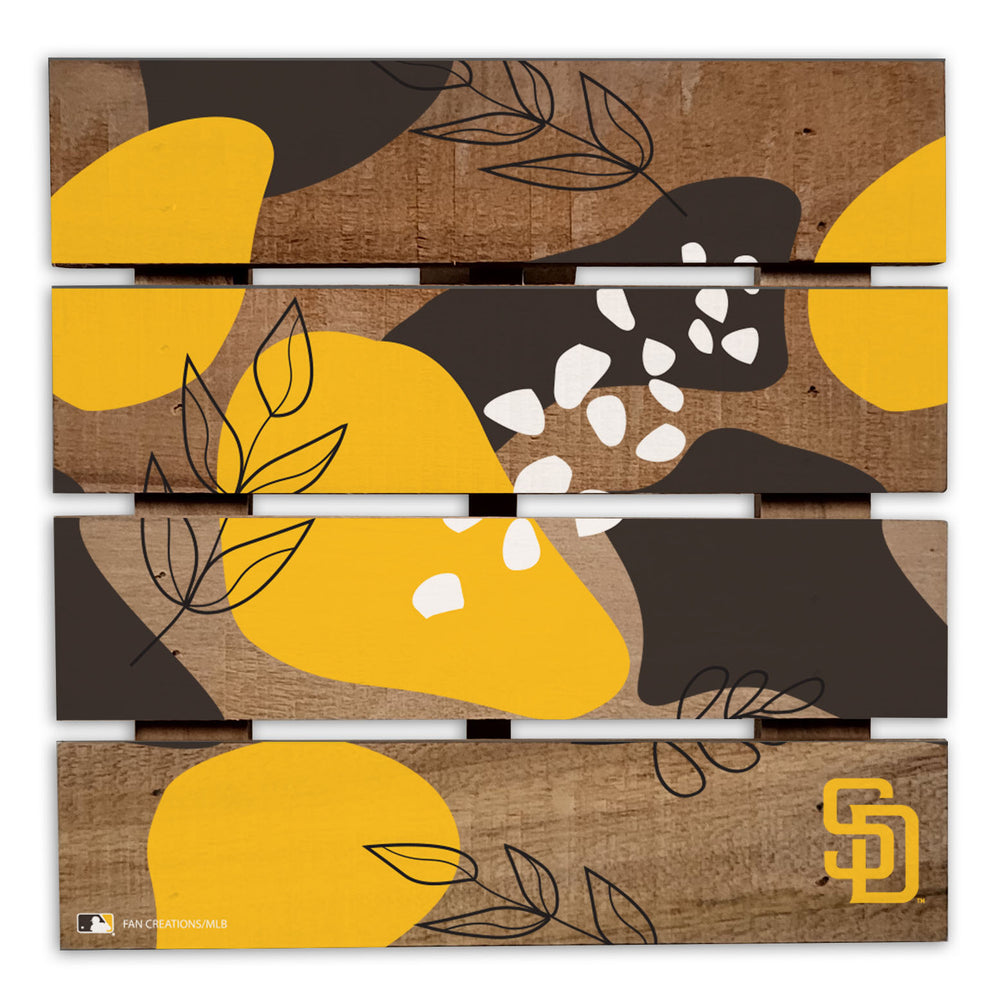 Wholesale MLB2222-Abstract Floral Trivet Hot Plate / M2222-San Diego Padres