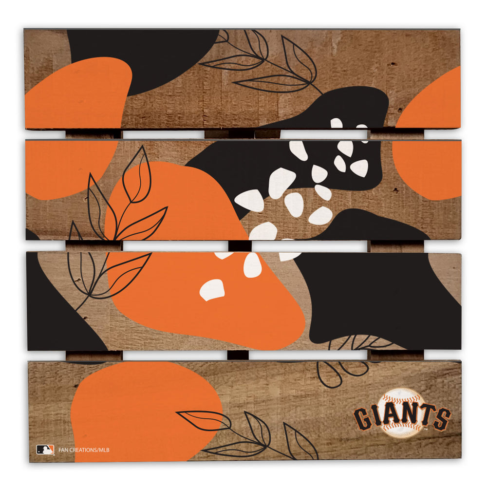 Wholesale MLB2222-Abstract Floral Trivet Hot Plate / M2222-San Francisco Giants