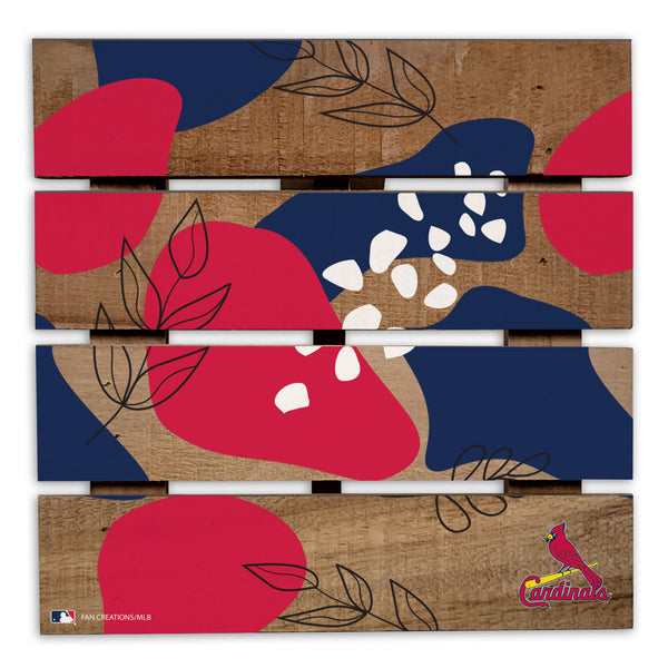 Wholesale MLB2222-Abstract Floral Trivet Hot Plate / M2222-St. Louis Cardinals